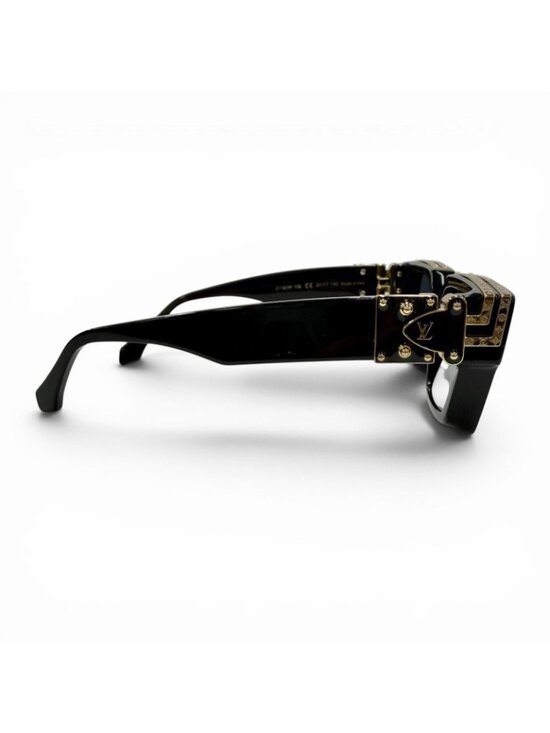 Louis Vuitton 1.1 Millionaire Monogram Frame Sunglasses Black Gold Demo Lens main image 11